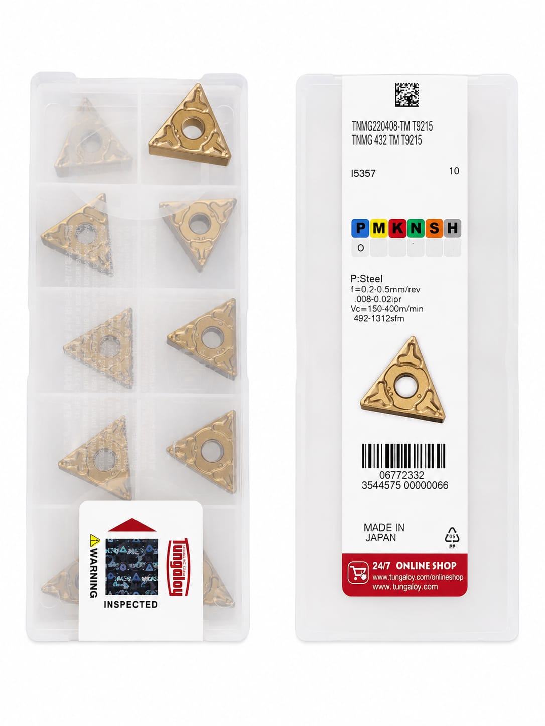 INSERTO DE CORTE TNMG220408-TM T9215 - Insertos de Corte para Torno