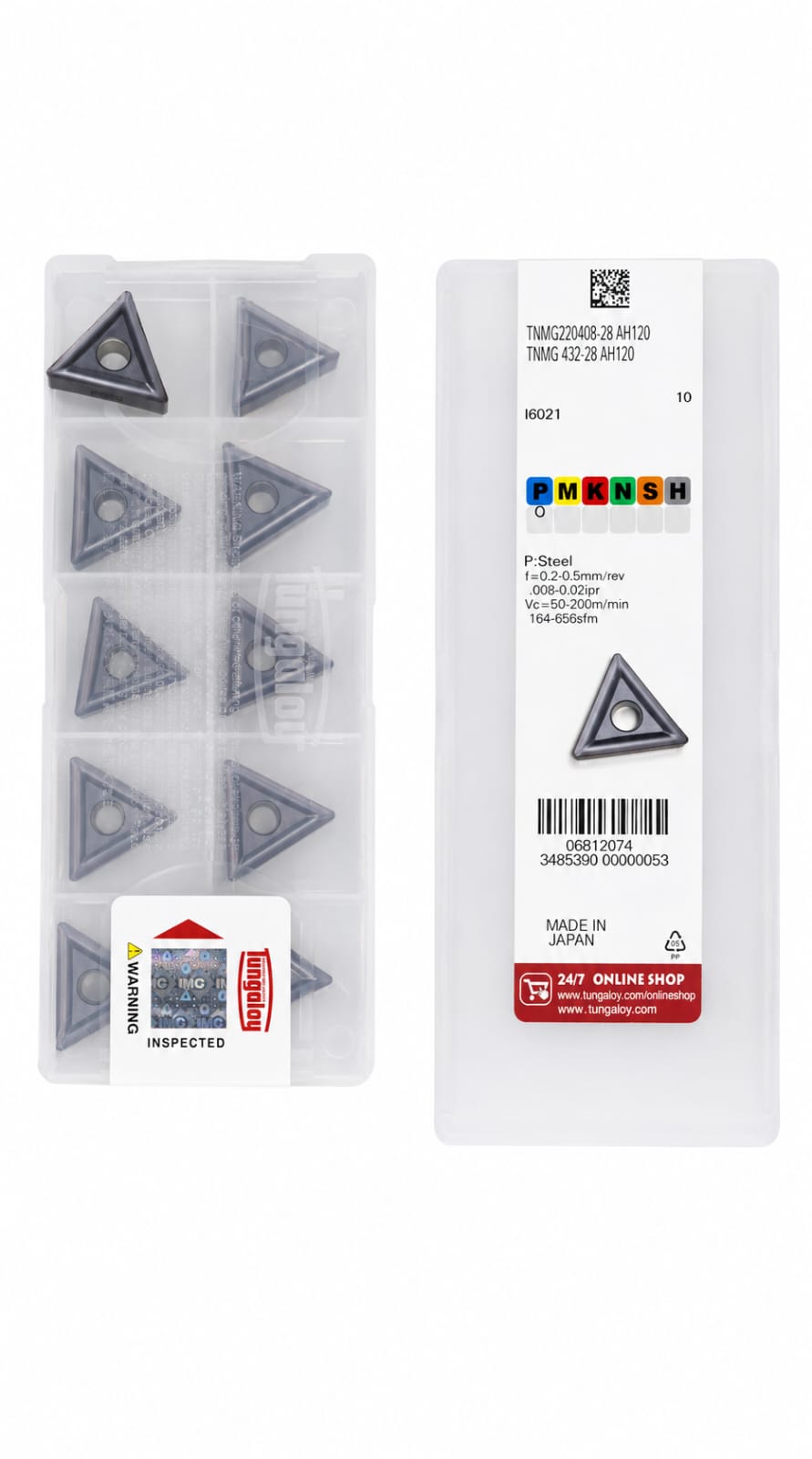 INSERTO DE CORTE TNMG220408-28 AH120 - Insertos de Corte para Torno
