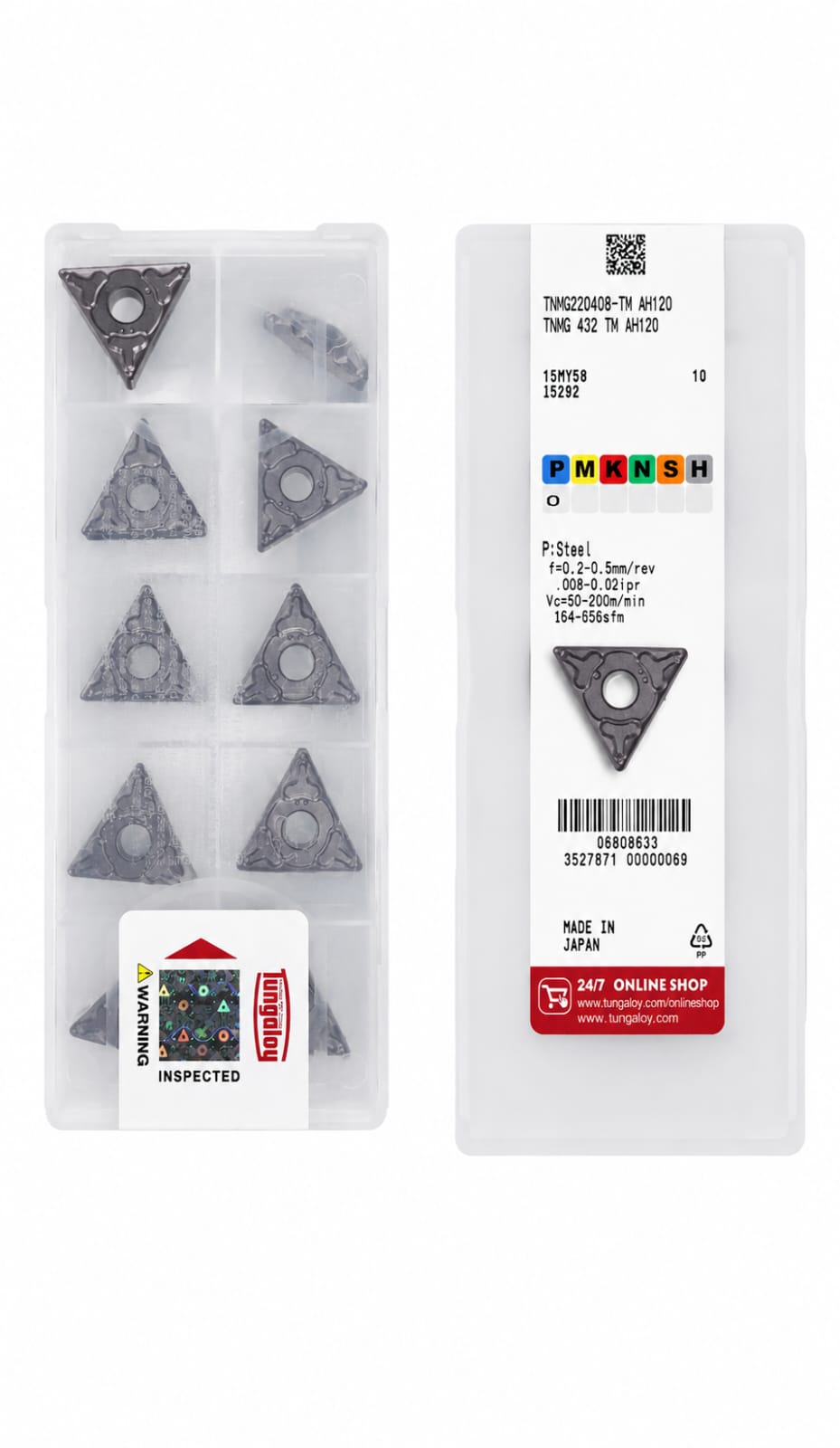INSERTO DE CORTE TNMG220408-TM AH120 - Insertos de Corte para Torno