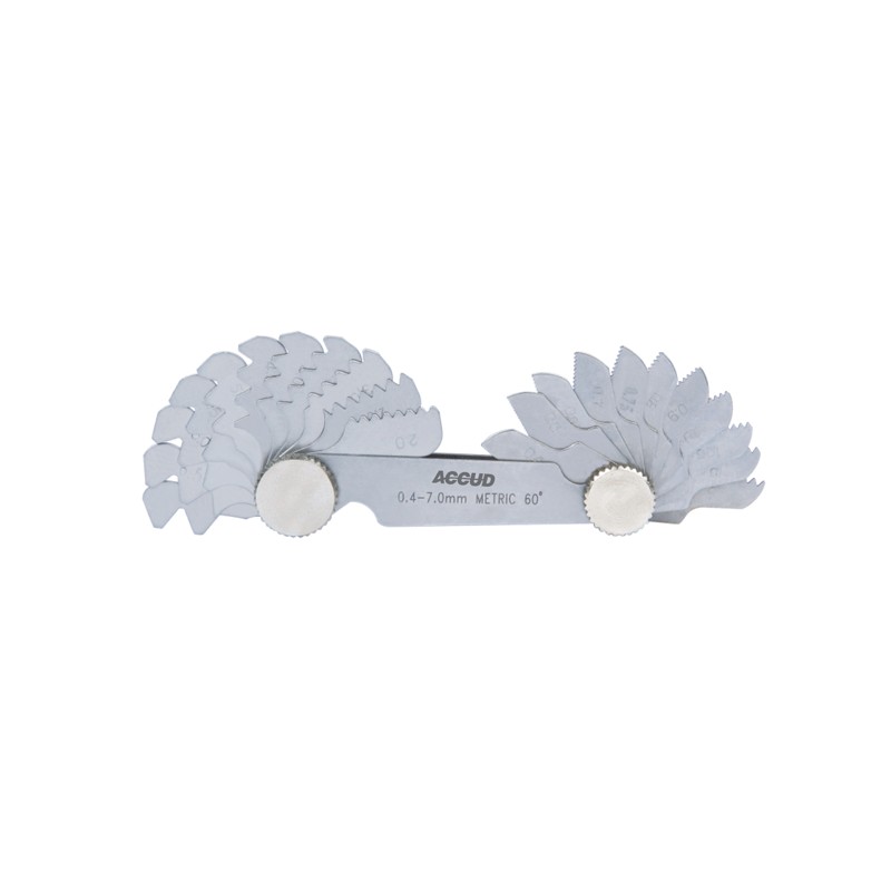 CUENTA HILO 60°-55° (0.25-6.0mm, 4-62TPI) 52 PZS ACCUD - Cuenta Hilo