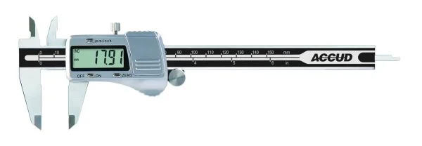 PIE DE METRO DIGITAL 150mm-6" 0.01mm METALICO ACCUD - Pie de Metro Digital